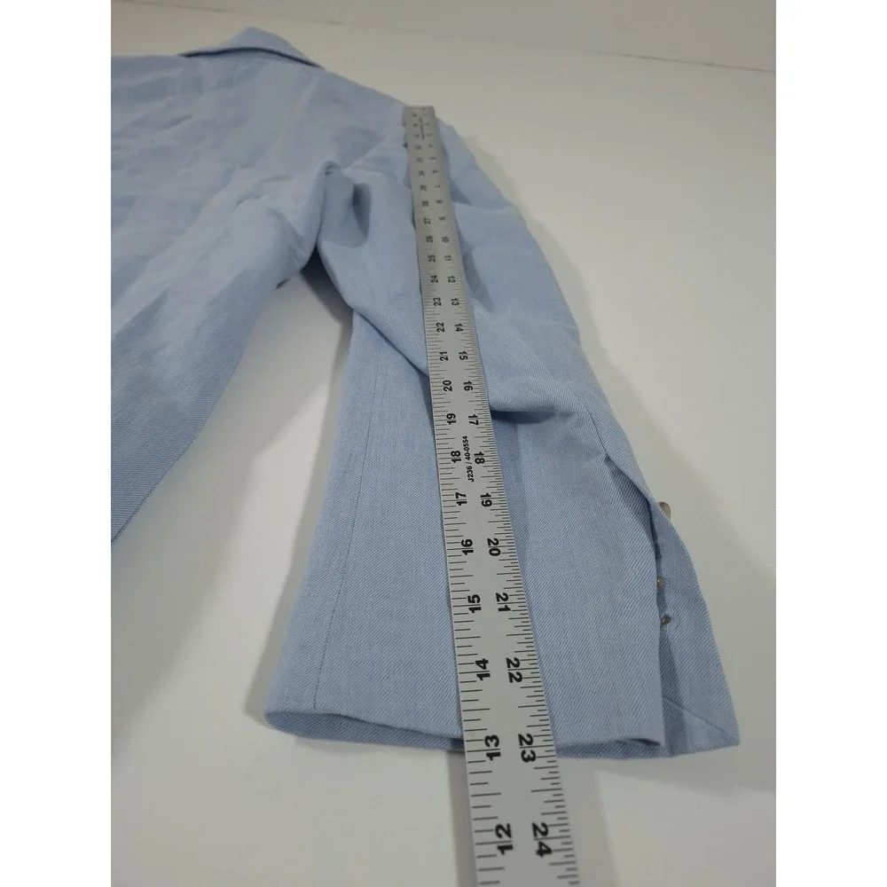 Bonobos Blazer Mens 38 Short Light Blue Linen Cotton Sport Coat Casual FLAW
